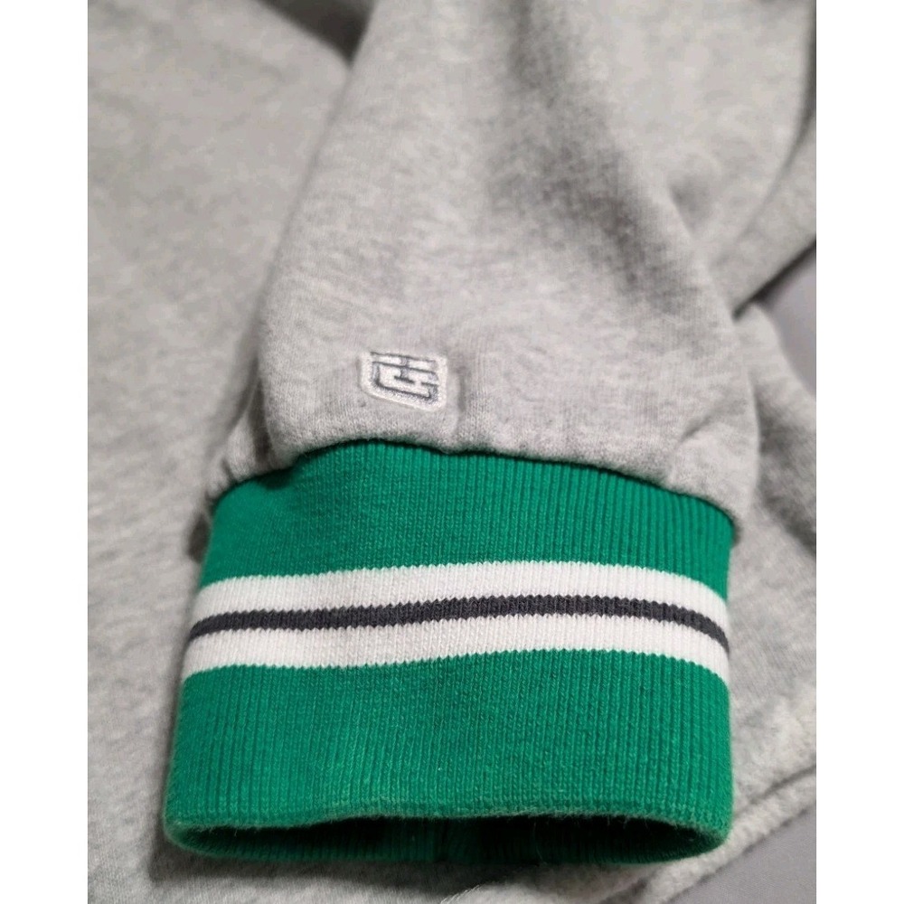 Tailgate Boston Celtics Cropped Sweatshirt‎ Womens Medium Gray Green Retro NBA - Picture 5 of 7